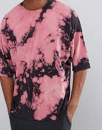Find what fits your style with shopstyle today. Asos Super Oversized T Shirt With Pink Bleach Tie Dye Asos