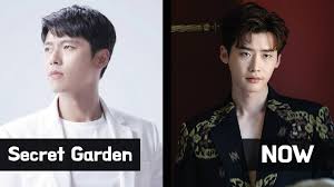 The pretty boy lee jong suk takes a turn with 'r2b' he has a small face, white skin, a tall height and a skinny body, and he's already acted in front of the public for years but still blushes at the more daring questions. Secret Garden Korea Drama Actors Past Present Lee Jong Suk Hyun Bin Kim Sa Rang Youtube