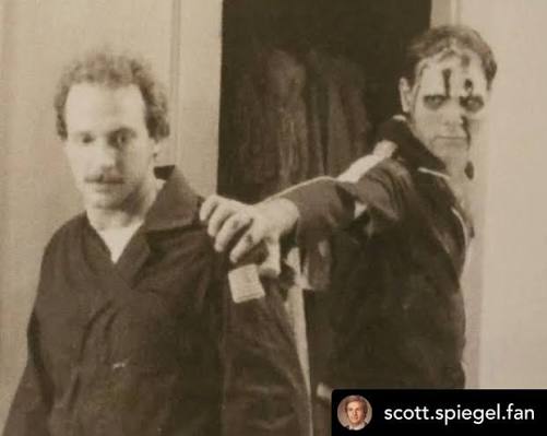 Posted @withregram • @scott.spiegel.fan Scott Spiegel and Josh Becker  filming The Dead Next Door. Unfortunately the footage was unusable and had  to be re-shot. Josh Becker was unavailable for the reshoot, but