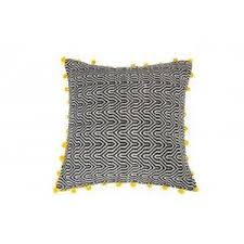 Coussin Noir Et Jaune Ziggy Zuiver Coussin Noir Coussin Coussins Jaunes