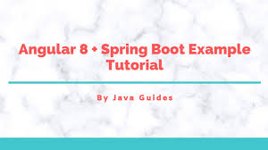 angular 8 spring boot example tutorial