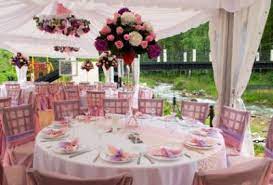 Exuding a shabby chic and vintage feel, this pretty palette is great for any fall wedding theme. Pink Wedding Tables In Outdoor Restaurant Wedding Reception Table Decorations Wedding Table Centerpieces Wedding Themes Spring