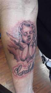 Baby Angel On Arm Tatuering Anglar