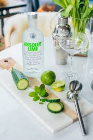 Cucumber Mint Absolut Lime Cocktail Lime Vodka Drinks Vodka Recipes Vodka Drinks Easy