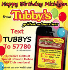 Tubby S Subs 1 75 Famous Subs Today Only Michigan Bargains To Bounty
