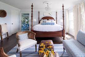 The coverlet is a crisp white matalasse. 12 Beautiful Blue And White Bedrooms