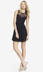 Lace Skater Dress Black From Express Lace Skater Dress Black Party Dresses For Women Lace Skater Dress