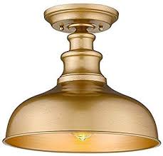 Amazon Com Zeyu Farmhouse Semi Flush Mount Ceiling Light 11 Inches Close To Ceiling Li Ceiling Lights Light Fixtures Flush Mount Ceiling Mount Light Fixtures