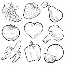 Coloring Pages Fruits And Vegetables Preschool G Fruit Vegetable Fruit Coloring Pages Vegetable Coloring Pages Vegetable Drawing