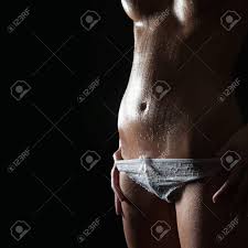 Black lace dress white lace panties. Nude Slim Woman With Wet Body In Beautiful White Panties Closeup Stock Photo Picture And Royalty Free Image Image 17817412