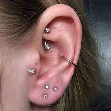cool ear piercings ear lobe piercings piercing