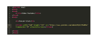 Sublime text is available for mac, windows and linux. Cara Memasukkan Video Youtube Ke Dalam Html Webhozz Blog
