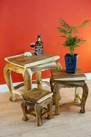 Some coffee table sets even include an ottoman instead of a coffee table. Thailand Furniture Import Side Table Set Nana Acacia Wood