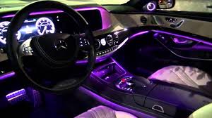 2014 Mercedes Benz S63 Amg Amazing Interior Lighting Custom Car Interior Mercedes Interior Car Interior