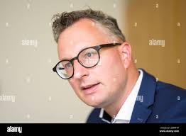 Stuttgart, Germany. 01st Sep, 2022. Andreas Schwarz, leader of the Bündnis  90/Die Grünen parliamentary group in the state parliament of  Baden-Württemberg, takes part in an interview with the Deutsche  Presse-Agentur (dpa). Credit: