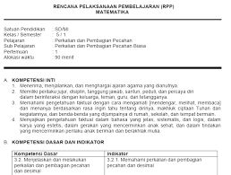 Untuk mendapatkan rpp 1 lembar matematika kelas 3 semester 1 revisi 2020 ini anda dapat download secara gratis dengan mengklik link download rpp 1 lembar kelas 3 kurikulum 2013 revisi 2020. Rpp Matematika Kls 5 Sd Materi Perkalian Dan Pembagian Pecahan Biasa Administrasi Tk Paud