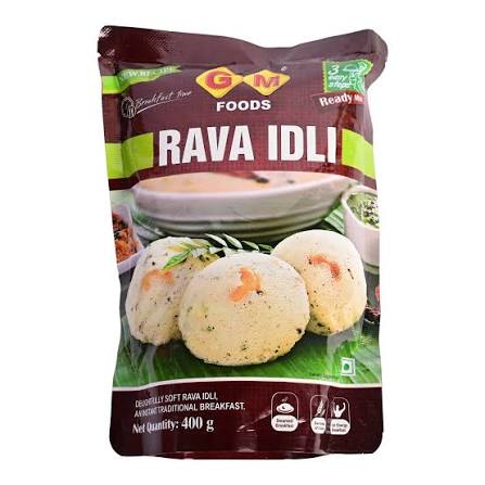 GM FOODS RAVA IDLI 400G.