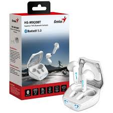 Auricular Bluetooth 5.0 TWS Earbuds Genius (HS-M920BT) BLANCO