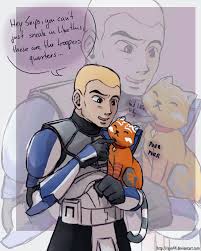 Rex And Kitten Ahsoka This Is A Little Weird But Cute All The Same Star Wars Drawings Star Wars Comics Star Wars Humor