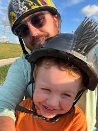 Today was a day of the heart . After work I spent my time enjoying my son's  3rd birthday. Eating cake and riding motorcycles together was something I  known we will enjoy