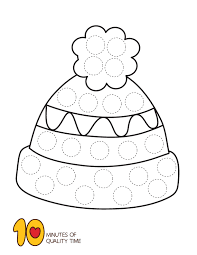 10 Winter Dot Art Printables Preschool Art Activities Winter Activities For Kids Bear Crafts