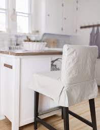 A wide variety of bar stool chair covers options are available to you, such as material, use, and commercial buyer. How To Sew A Parsons Chair Slipcover For The Ikea Henriksdal Bar Stool Slipcovers For Chairs Dining Room Chair Slipcovers Parsons Chair Slipcovers
