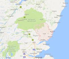 Forfarshire A County In Scotland Today It S Angus Showing Arbroath Dundee And To The North Christmas In Scotland Fort Augustus Cairngorms National Park