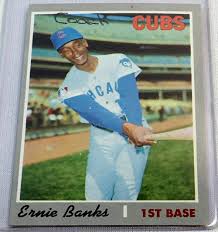 1954 '54 topps baseball #94 ernie banks rookie card rc graded psa 3 cubs. Lot 1970 Topps Set Break 630 Ernie Banks Baseball Card
