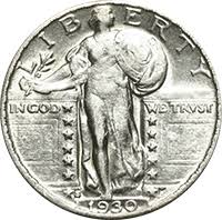 1930 standing liberty quarter (s) $7.50: 1930 S Standing Liberty Quarter Value Cointrackers