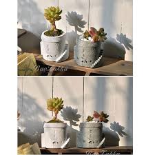 Heart leaf hoya in a row for decoration. Castle Shape Flower Pot Concrete Silicone Mold Succulent Cactus Heart Shaped Home Flower Pot Cement Pen Holder Storage Box Mold Big Discount C7267 Cicig