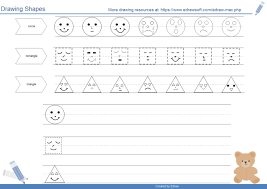 20 ideas for teaching shapes to young kids, including fantastic toys that promote shape learning. Drawing Shapes Worksheet Free Drawing Shapes Worksheet Templates