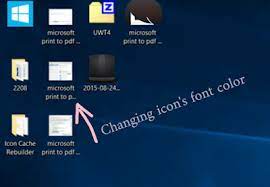 Change your text and color settings in windows 10. Changing Desktop Icons Text Font Colors Windows 10 Droid Dog