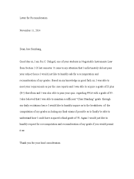 Sample letter of appeal for reconsideration for employment. Letter For Reconsideration