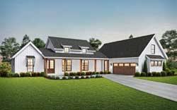 Large two car garage with. L Shaped House Plans Monster House Plans