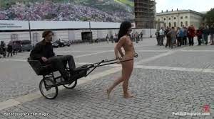 Romanian slut pulling chariot in public - XVIDEOS.COM
