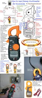 Clamp Multimeter How To Use For Dummies Home Electrical Wiring Diy Electrical Electrical Gadgets