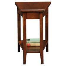 Leick Home Laurent Recliner Wedge End Table Wedge End Table End Tables Triangle End Table