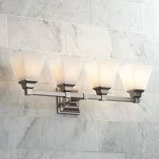 Regency Hill Wall Light Satin Nickel Hardwired 28 Wide 4 Light Fixture Opal Glass Shades For Bathroom Vanity Walmart Com Walmart Com