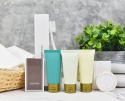 Download Premium Photo Bath Amenities On A Marble Table
