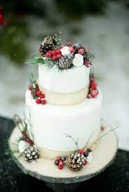25 Breathtaking Christmas Wedding Ideas Christmas Celebration All About Christmas Winter Wedding Cake Topper Christmas Wedding Cakes Winter Wedding Cake
