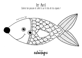 Il est question de passer du temps de qualité avec vos proches, et d'établir des liens solides avec eux. Le Poisson D Avril A Colorier