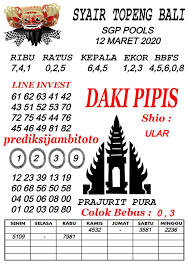 Forum Syair Sgp Pools Akurat 12 Maret 2020 Di 2020 Topeng Sydney Bali