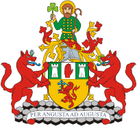 These are the flags used by the british government, the northern ireland assembly and the monarch in northern ireland. Antrim Historical County In Northern Ireland Coat Of Arms 1952 Vector Image