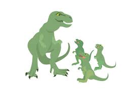 Download Mother Tyranosaurus With Three Baby Dinosaurs Svg Cut File By Creative Fabrica Crafts Creative Fabrica PSD Mockup Templates