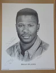 Brian Blades signed SEATTLE SEAHAWKS art print 77/200 Bart Unger artist  signed