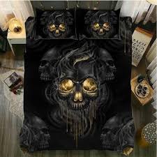 Pin By Charity Kofahl On Rocks Problems Skull Bedding Sets Skull Bedding Skull Duvet Cover