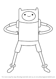 How To Draw Finn The Human From Adventure Time Drawingtutorials101 Com Adventure Time Drawings Finn The Human Human Painting