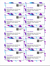 Creating your own business card template from scratch using word is a great way to experience the joy of extreme frustration. Purple Graphic Business Cards