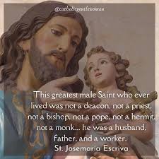 Prayer to St. Joseph for Success in Work Glorious St. Joseph, model of all  those who are devoted to labour, obtain for me the grace to work  conscientiously, putting the call of