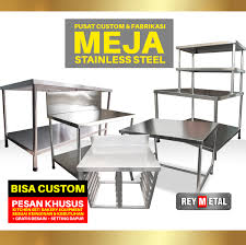 Rak kitchen set stainless steel. Meja Stainless Steel Reymetal Com Produsen Kitchen Set Stainless Resto